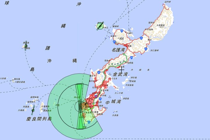 沖繩禁飛區地圖 (Okinawa No Fly Zone)