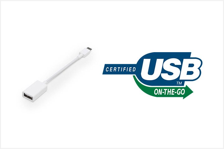 OTG 線與 USB OTG 標誌