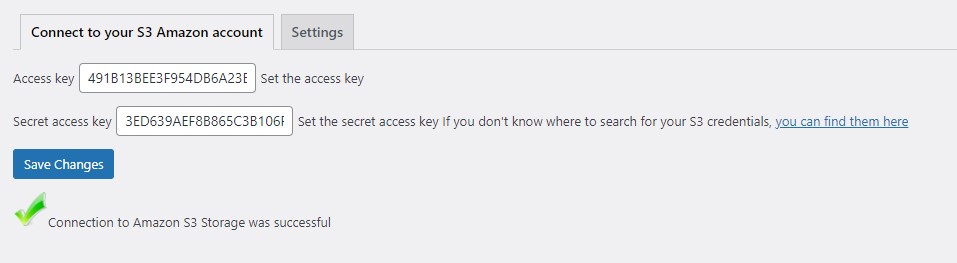 Access key and secret access key directly stored as text in the database